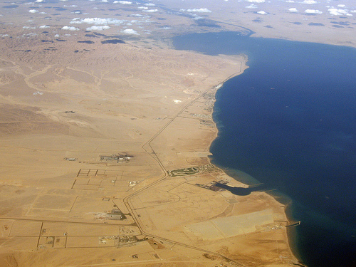 el canal visto desde el cielo