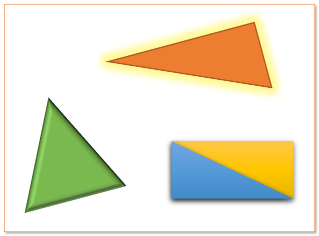 Tres figuras geométricas