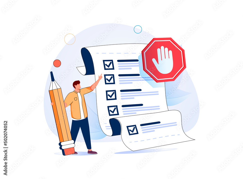 La imagen muestra una checklist