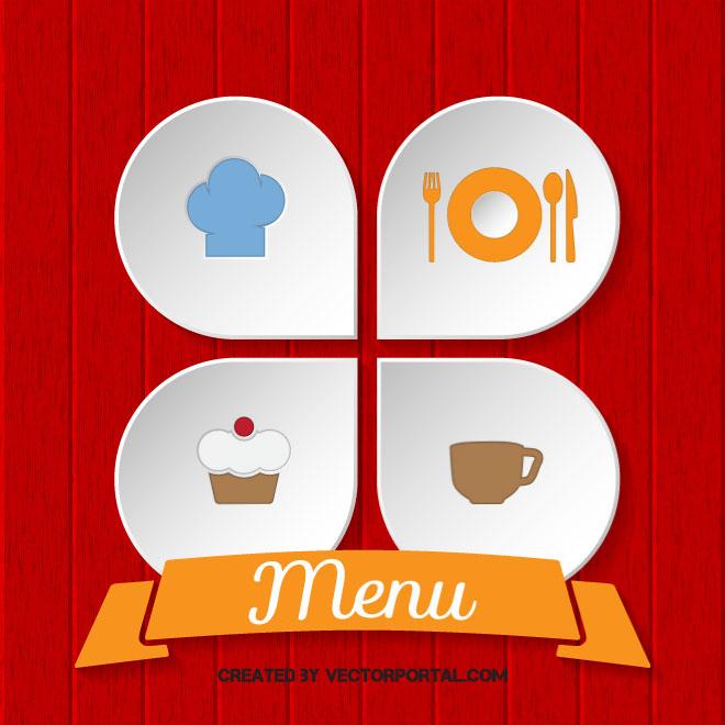 La imagen muestra un cartel de menu restaurante