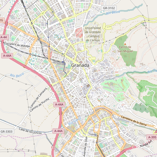 plano de la ciudad de Granada