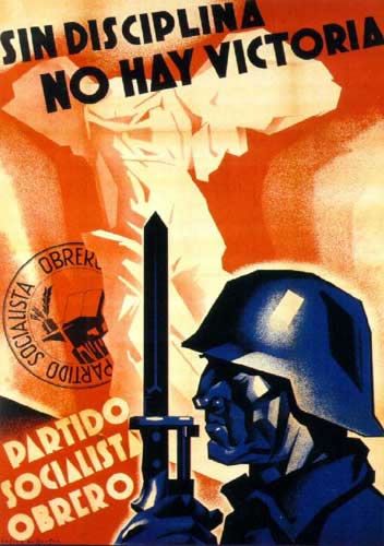 cartel bélico Guerra Civil Española 