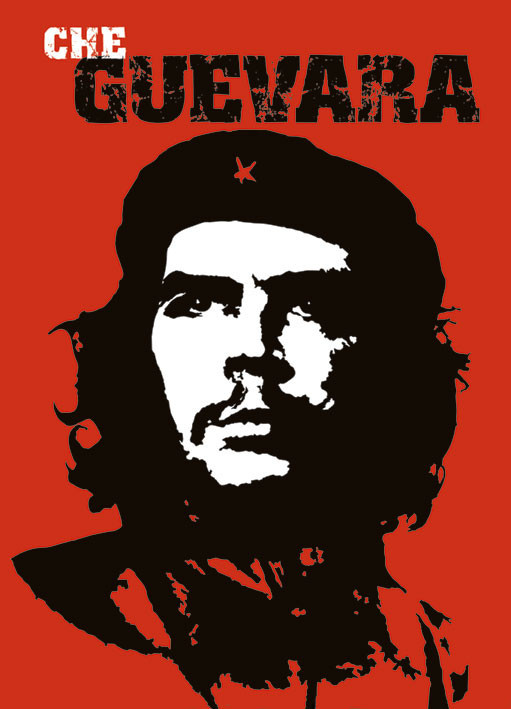 Póster  Che Guevarra fondo rojo 