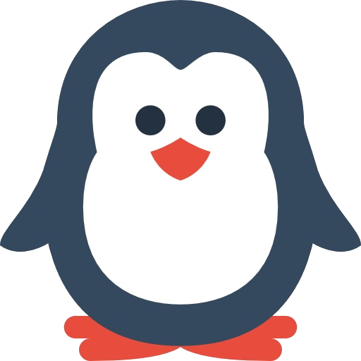 La imagen muestra un pinguino blando y negro