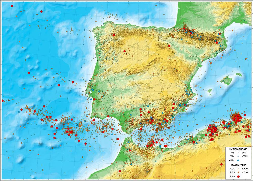 Mapa sismicidad
