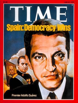 Adolfo Suárez, portada de la revista TImes en 1976
