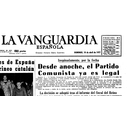 legalización del PC en La Vanguardia