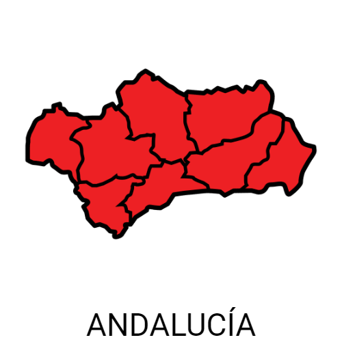 Mapa de Andalucía