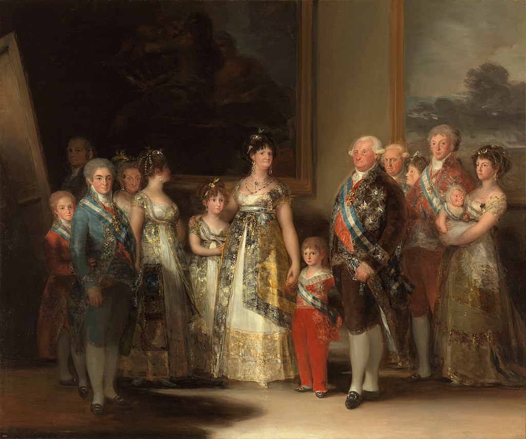 La familia de Carlos IV. Goya. 1801