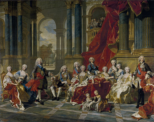 Michel Van Loo. Familia de Felipe V. 1743