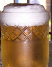 espuma de cerveza