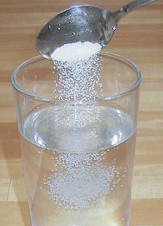 sal en agua