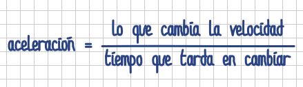 Fórmula de la aceleración coloquial