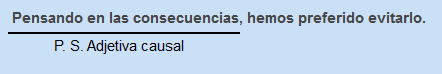 Nexo y verbo elididos