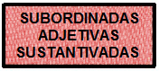 Subordinadas adjetivas sustantivadas