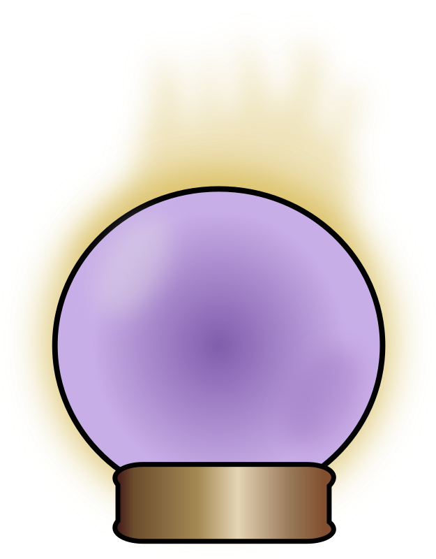 La imagen muestra una bola de cristal