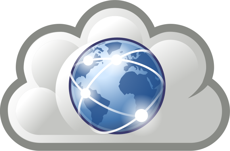 La imagen muestra una bola del mundo en el interior de una nube