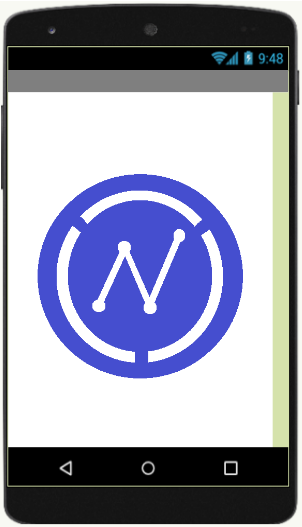 La imagen muestra un móvil con el icono de la app ThingView en su pantalla