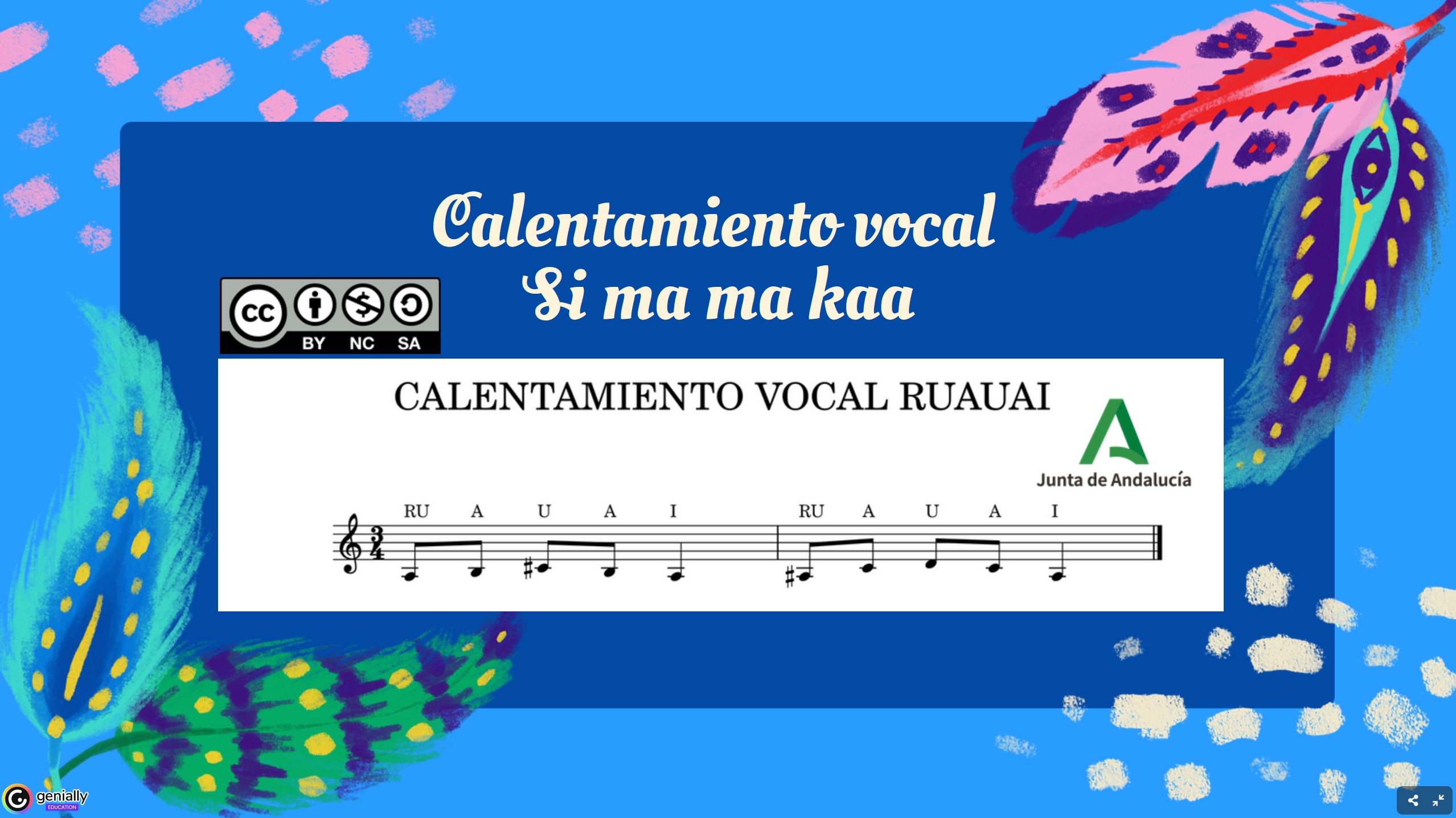 Calentamiento vocal RUA-U-A-I.