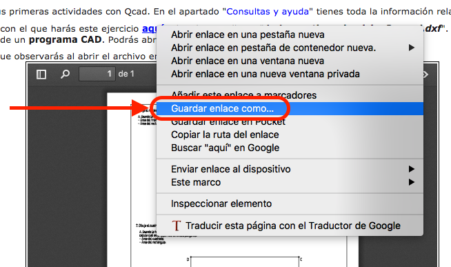 guardar enlace como