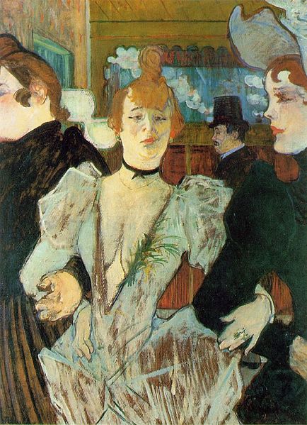La Goulue llegando al Moulin Rouge, de Toulouse-Lautrec