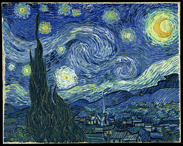 La noche estrellada, de Van Gogh