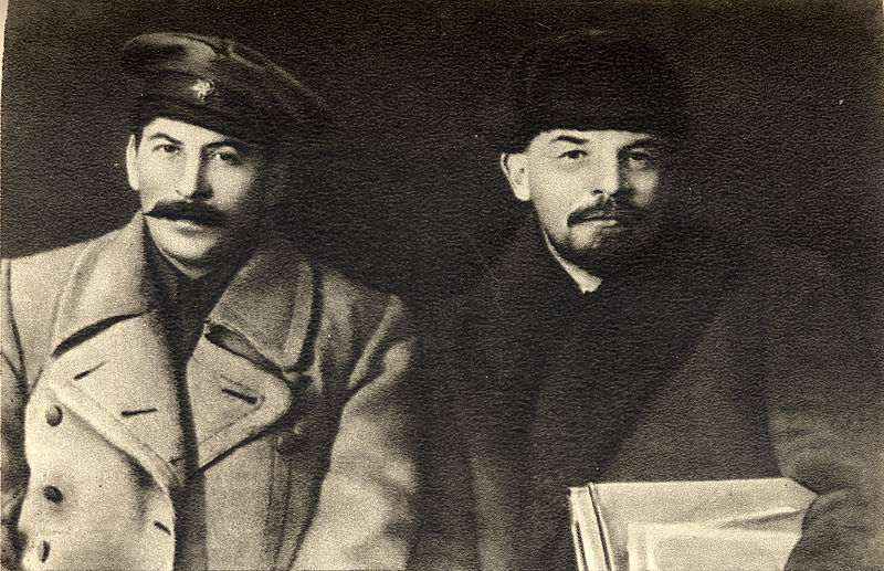 Stalin y Lenin en 1917