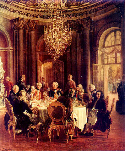 La corte de Federico II de Prusia