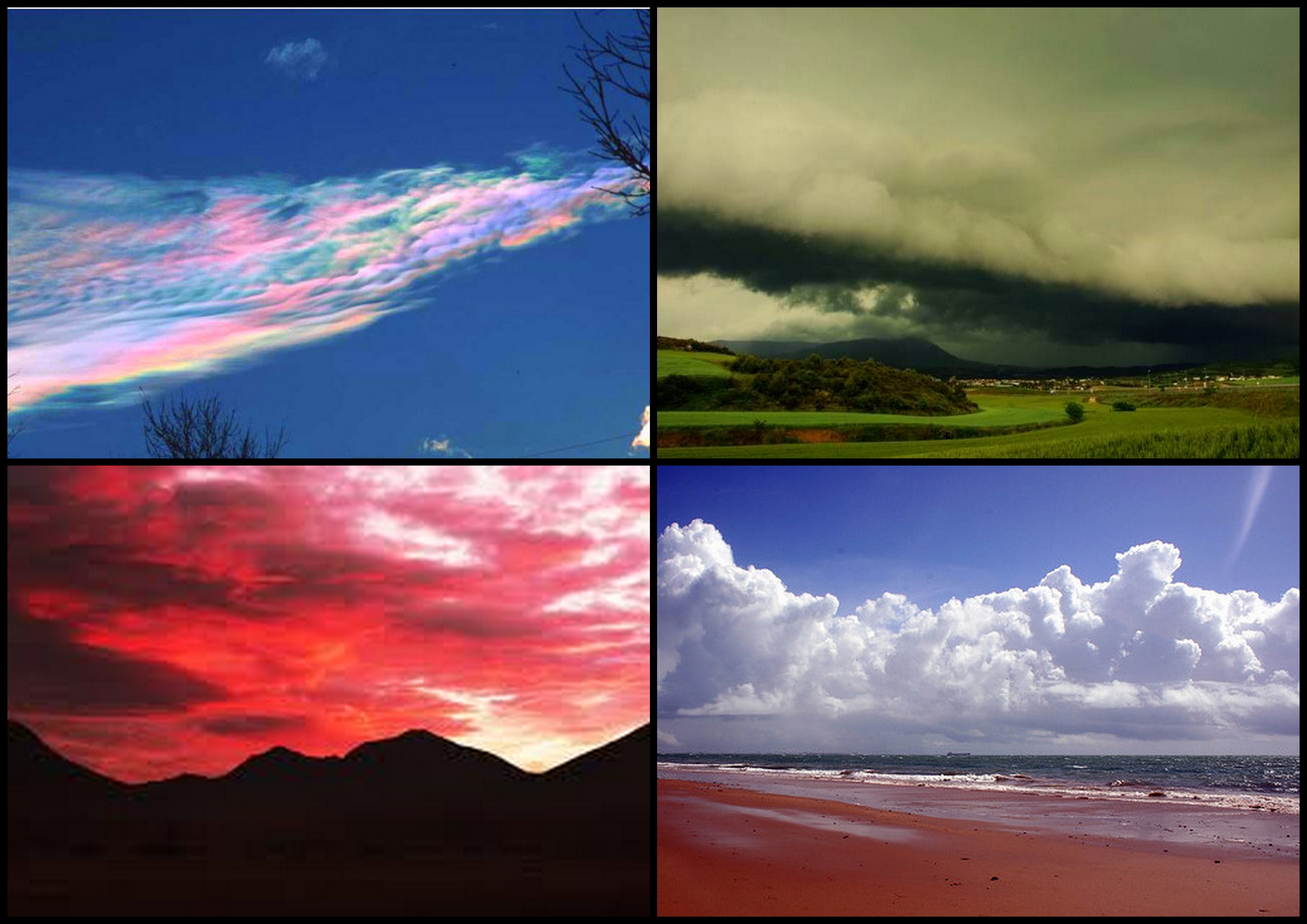 color de las nubes