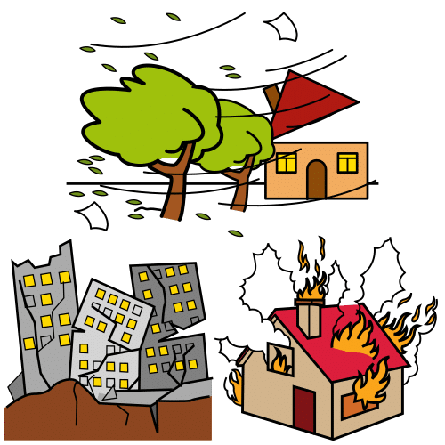 Tornado, terremoto e incendio