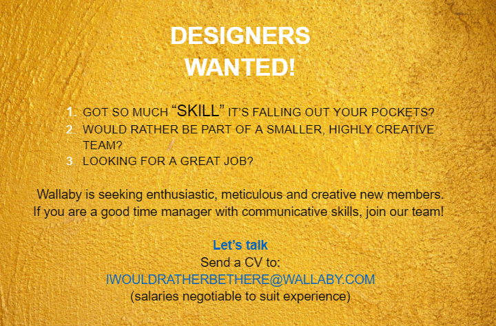 Design Wanted