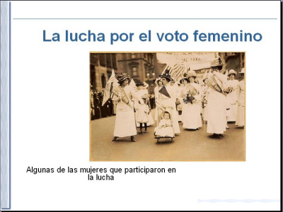 ppt lucha voto femenino