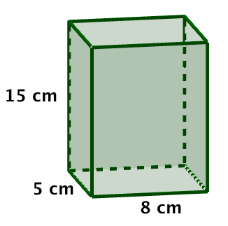 Dimensiones del prisma con ejemplo