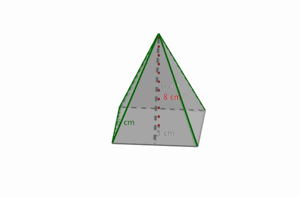 Dimensiones de una pirámide