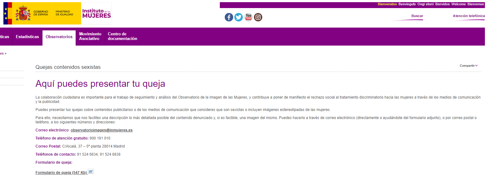 Observatorio de la Imagen de las Mujeres