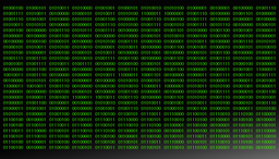 La imagen muestra el código binario formado por ceros y unos. 
