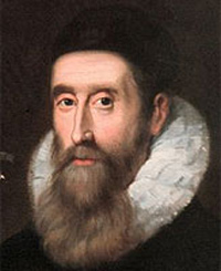 La imagen muestra un retrato de John Napier