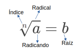 La imagen muestra la relación raíz vs. radical