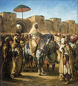 La imagen muestra al sultán de Marruecos. 