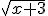 sqrt{x+3}