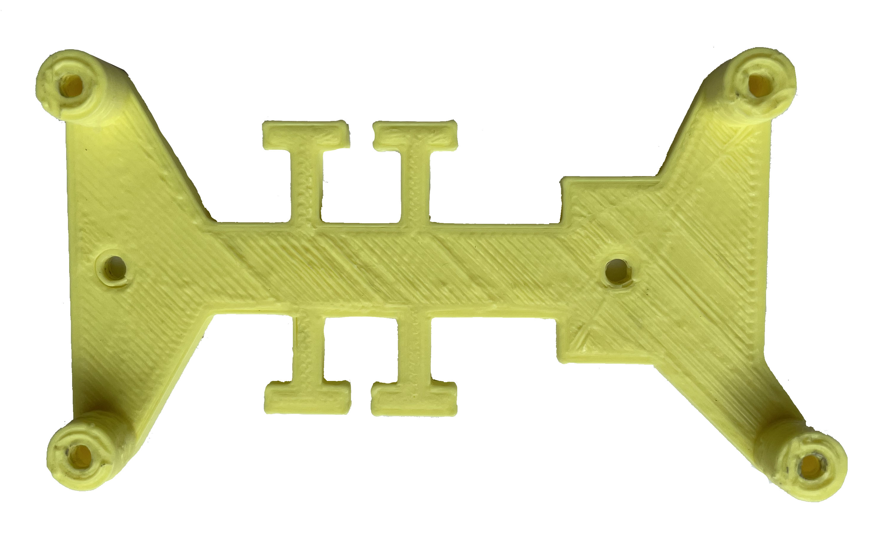 Imagen que muestra un soporte imprimido en 3D para sujetar la placa