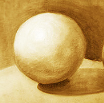 dibujo a grafito de una esfera