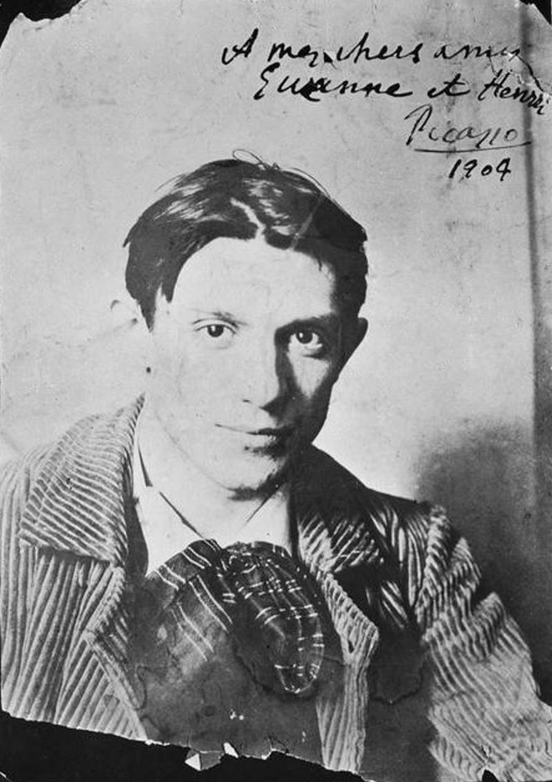 Picasso en 1904 fotografiado en París
