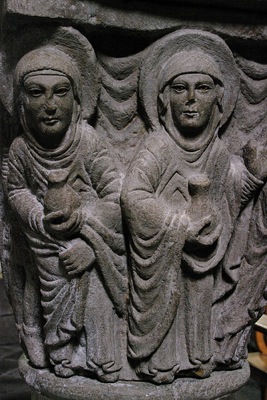 Las mujeres en la resurrección. Relieve
