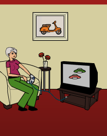 viendo tele