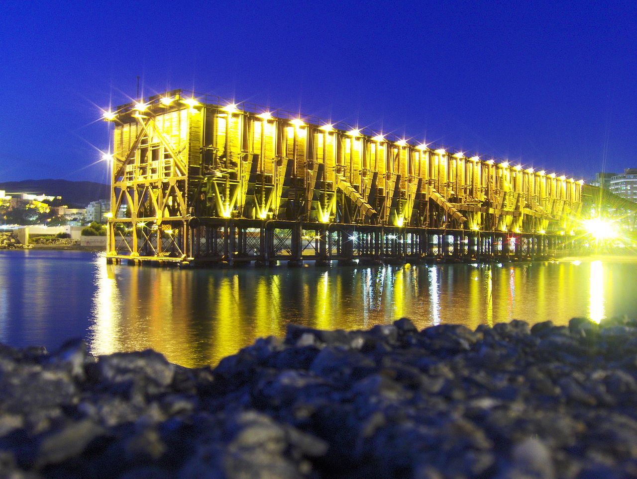 Cable inglés. Cargadero mineral en Almería