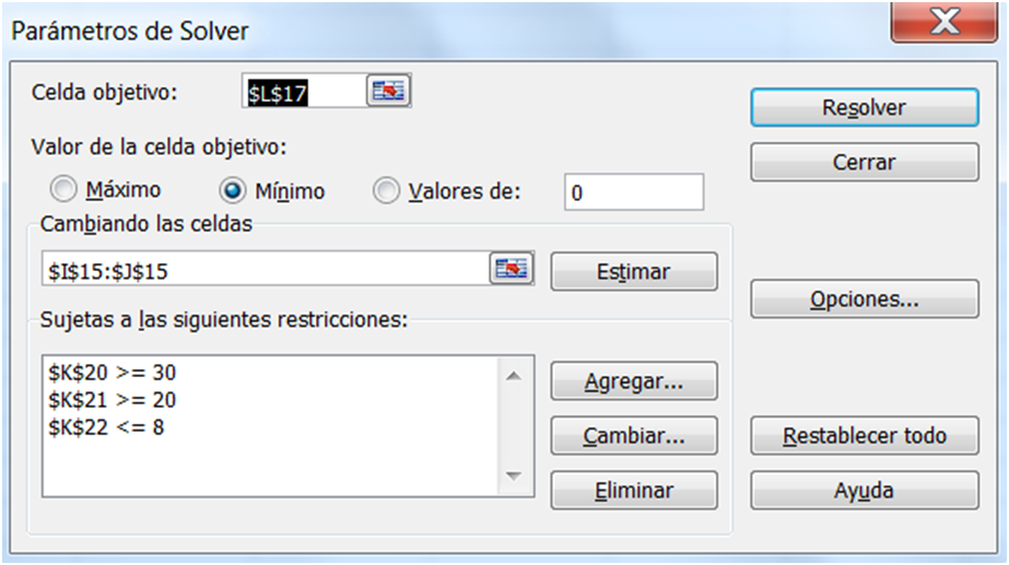 Parámetros solver (1)