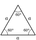 La imagen muestra un triángulo equilátero