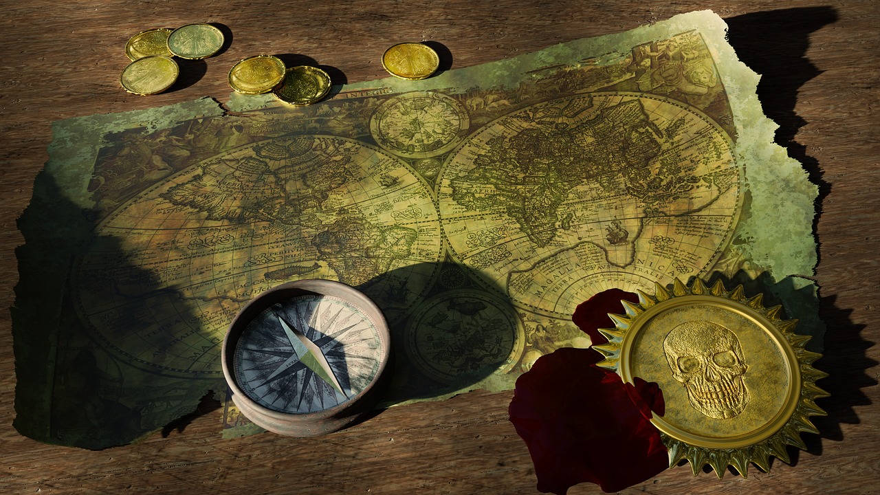 Imagen de un mapa del tesoro