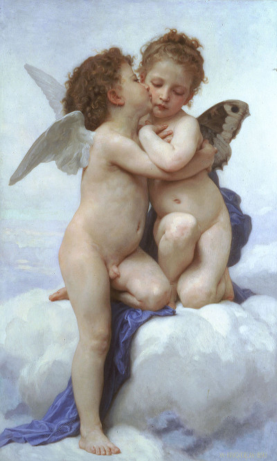 El primer beso (Cupido y Psique)
